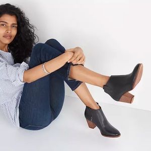 Madewell Billie Boot in Black Leather